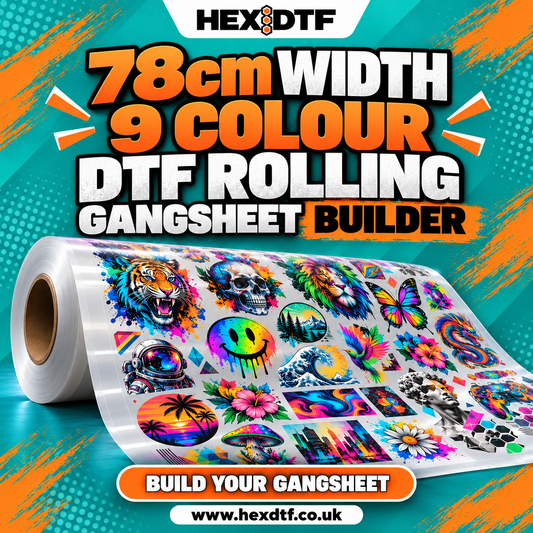 78 cm Width - 9 Colour - DTF Rolling Gangsheet Builder
